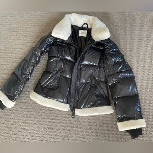 Kids SAM shearling trim Jacket